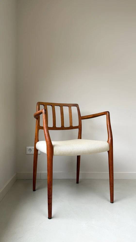 Niels Otto Møller teak wooden armchair model 66