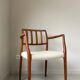 Niels Otto Møller teak wooden armchair model 66