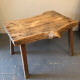 Brutalist oak coffee table