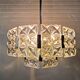 Lustre en cristal Hillebrand vintage, années 1960