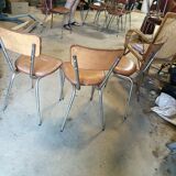 Set of 3 vintage vinyl chairs