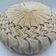 Vintage velvet round cushion