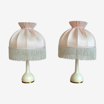 Pair of Scandinavian table lamps Hans-Agne Jakobsson, Markaryd Sweden, 1960