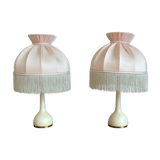 Pair of Scandinavian table lamps Hans-Agne Jakobsson, Markaryd Sweden, 1960