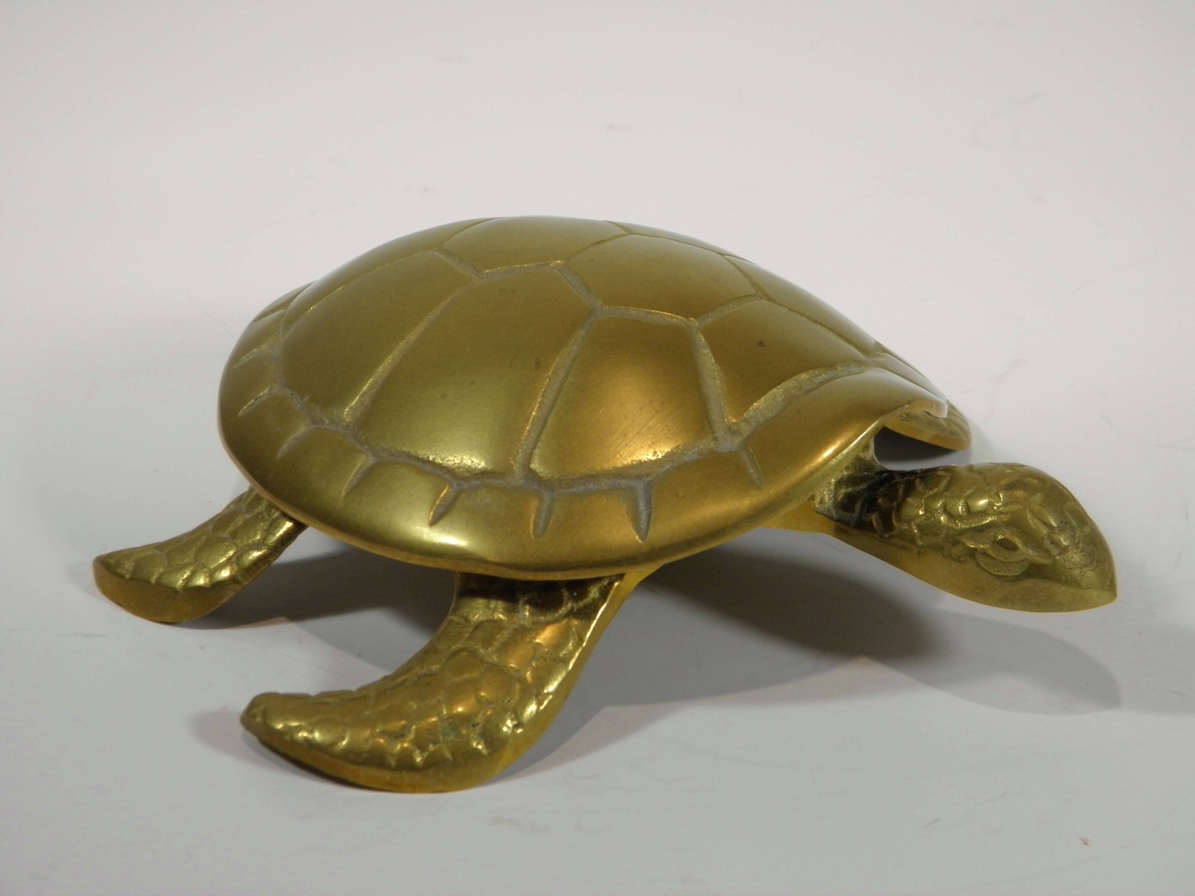 BRASS "TURTLE" POCKET TRAY