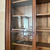 19th century walnut display case