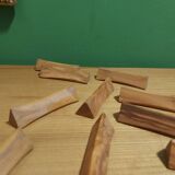 12 wooden knife doors