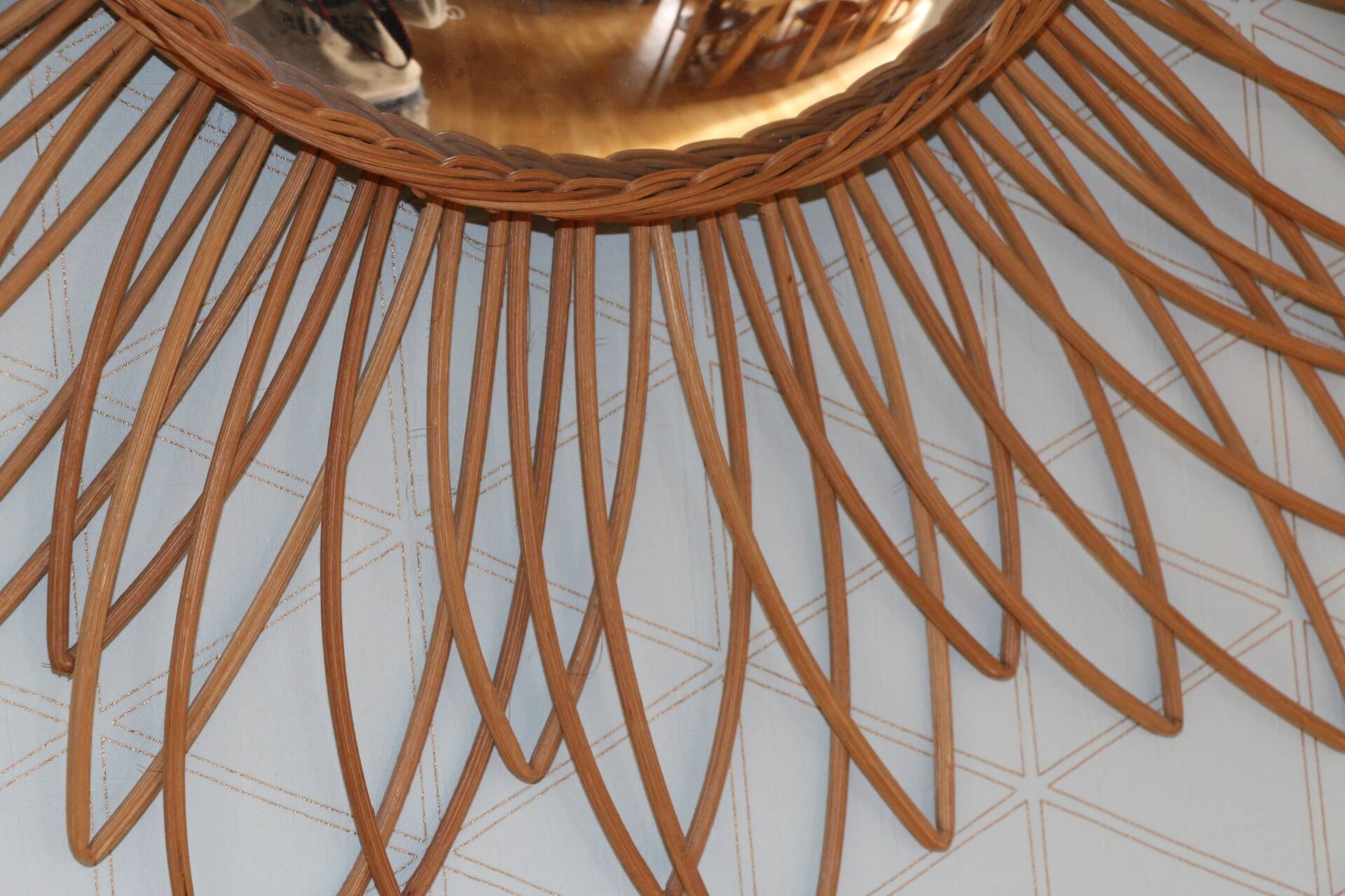 Rattan witch mirror 600mm