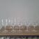 Set of 9 vintage liqueur glasses – baroque chic style – 1970s