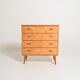 Scandinavian birch chest of drawers, 1950s–1960s