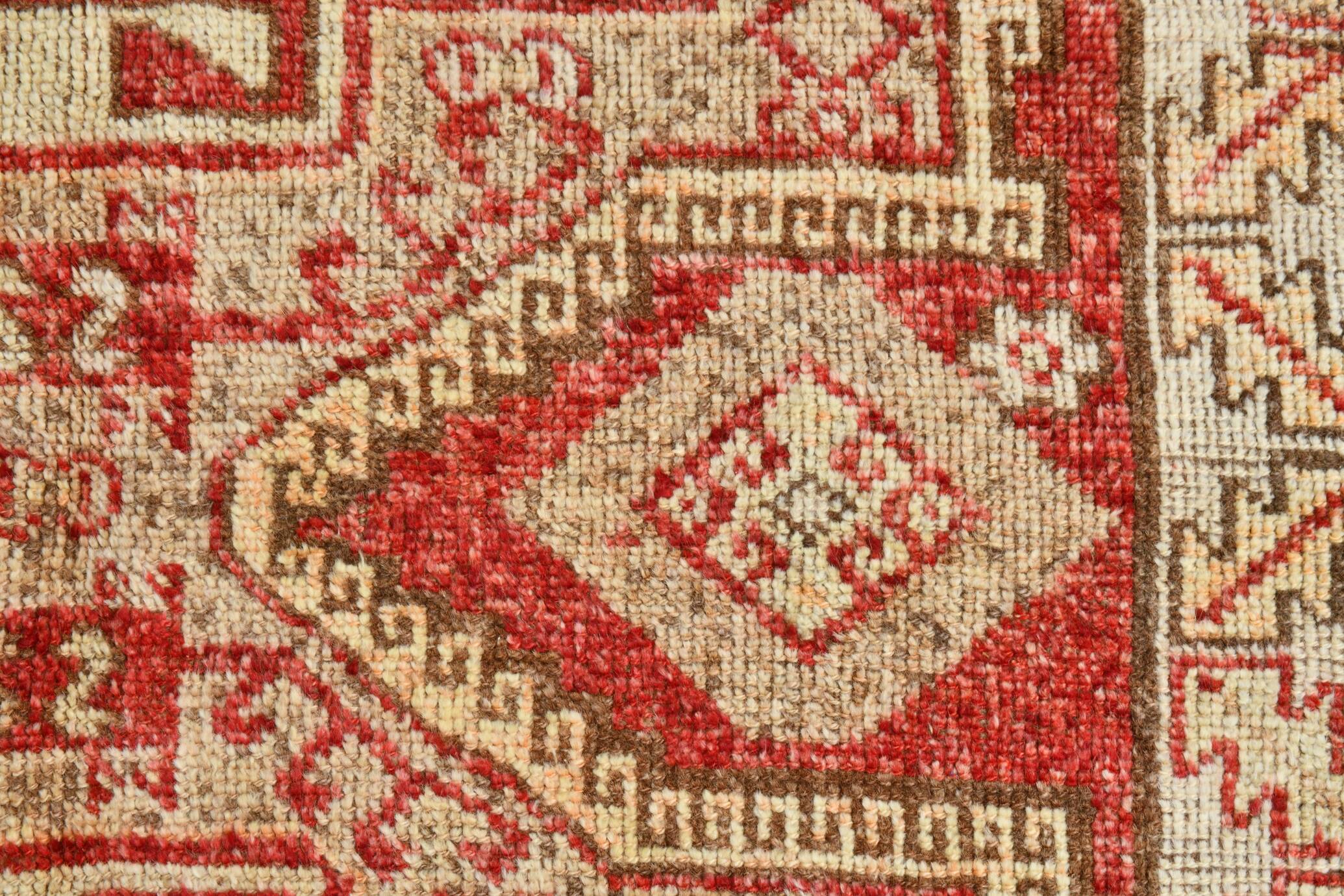 5x10 Geometric Tribal Red Persian Rug, 141x309Cm