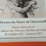Poster Drawings of the Museum of Darmstadt Louvre Museum