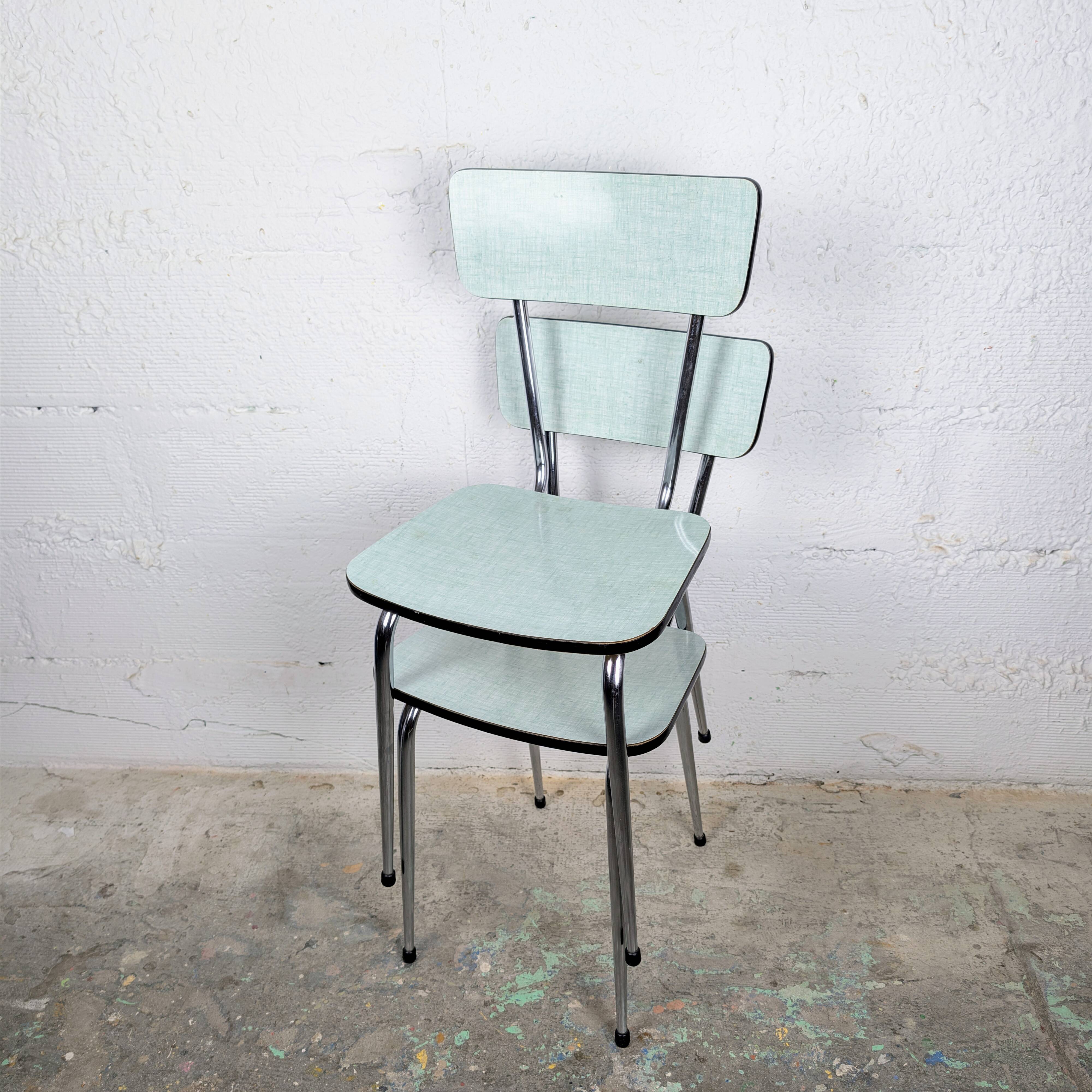 Pair of formica chairs