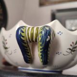 Old Rouen earthenware empty pocket cup