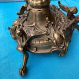 5-spoke bronze chandelier