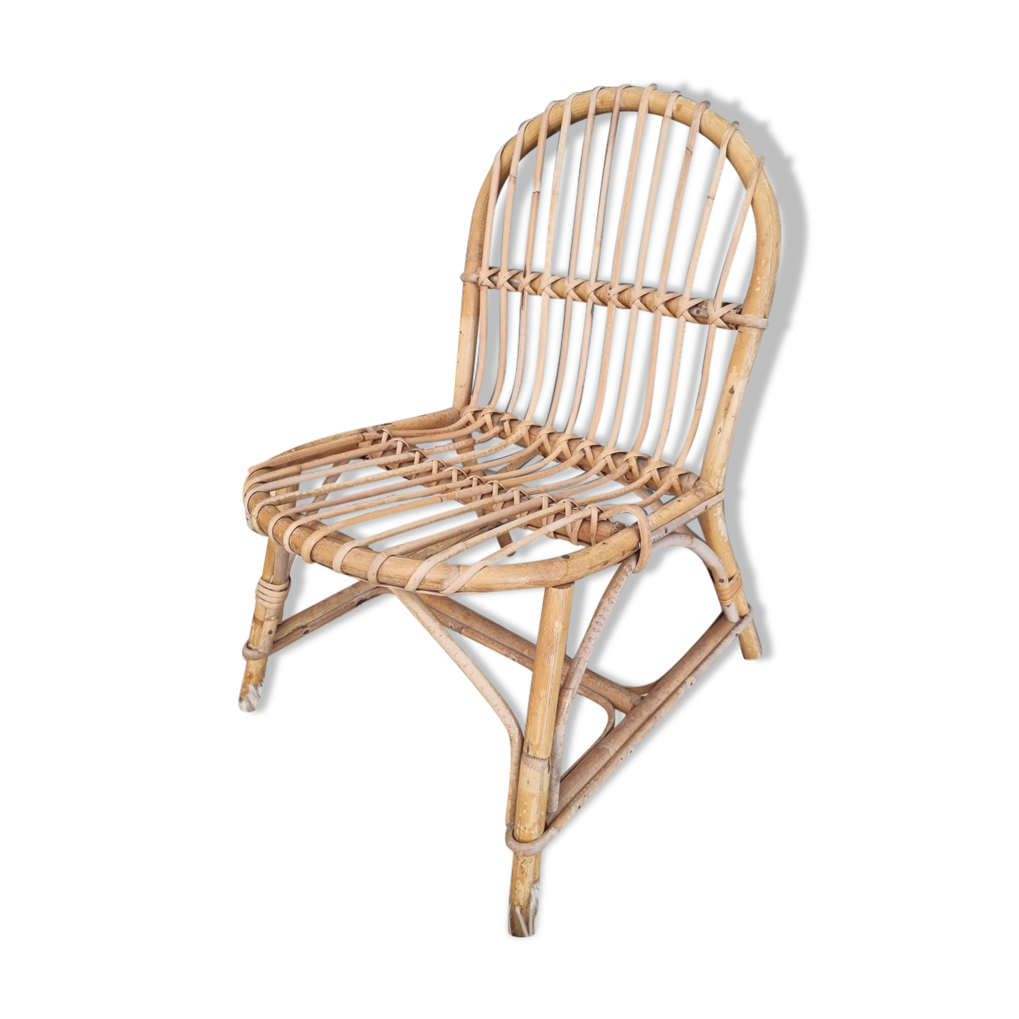 Children's armchair bamboo wicker
