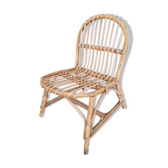 Children's armchair bamboo wicker