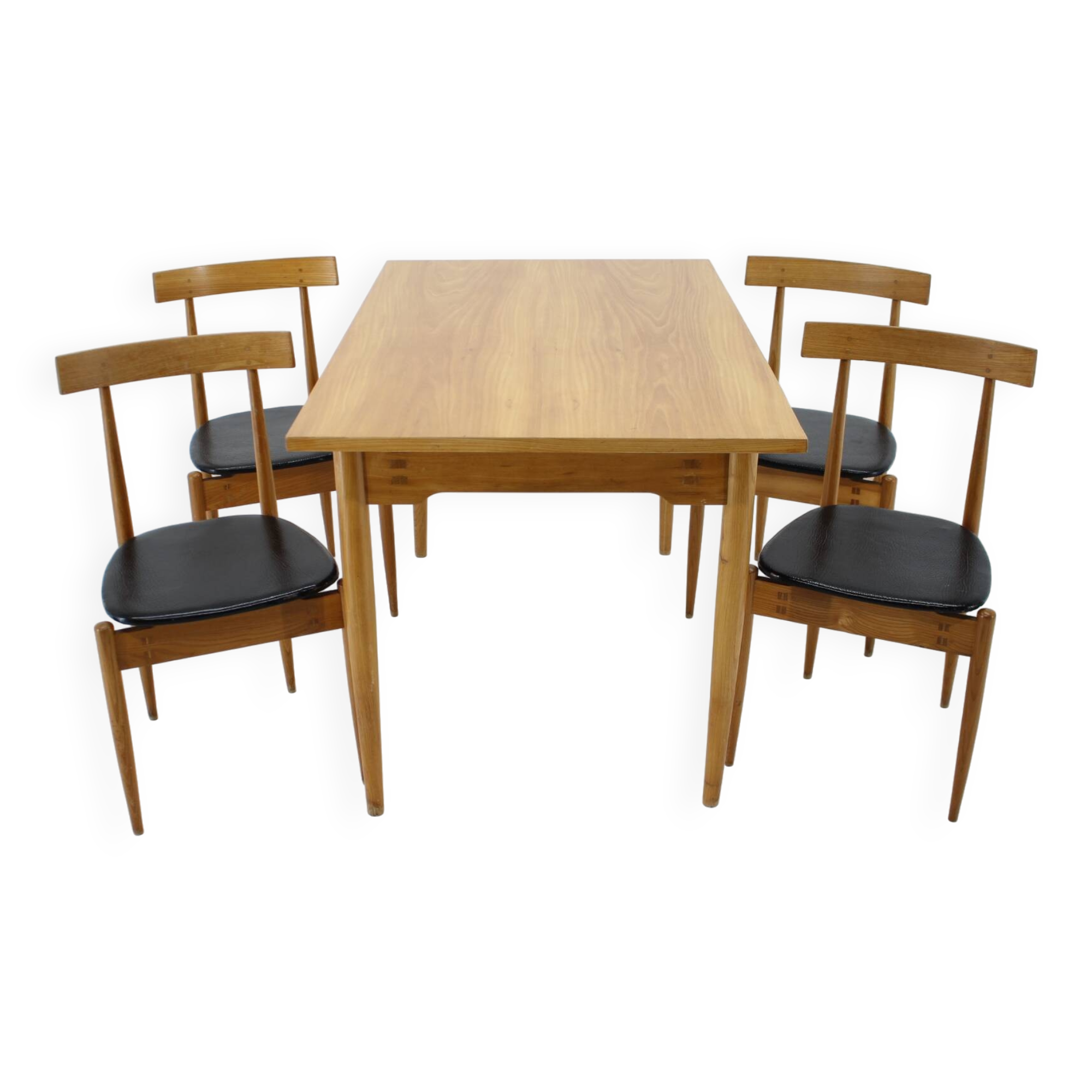 1960s Rare Alan Fuchs Dining Set by ULUV, Czechoslovakia