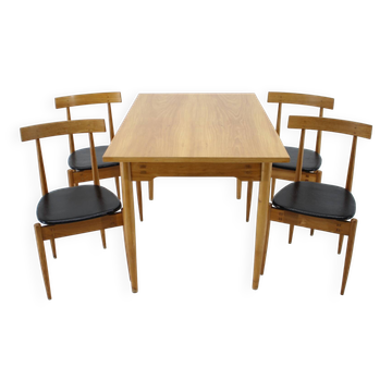 1960s Rare Alan Fuchs Dining Set by ULUV, Czechoslovakia