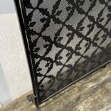 Wrought iron fire screen, France