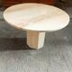Table ronde travertin