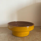Vintage yellow seventies ceramic bowl