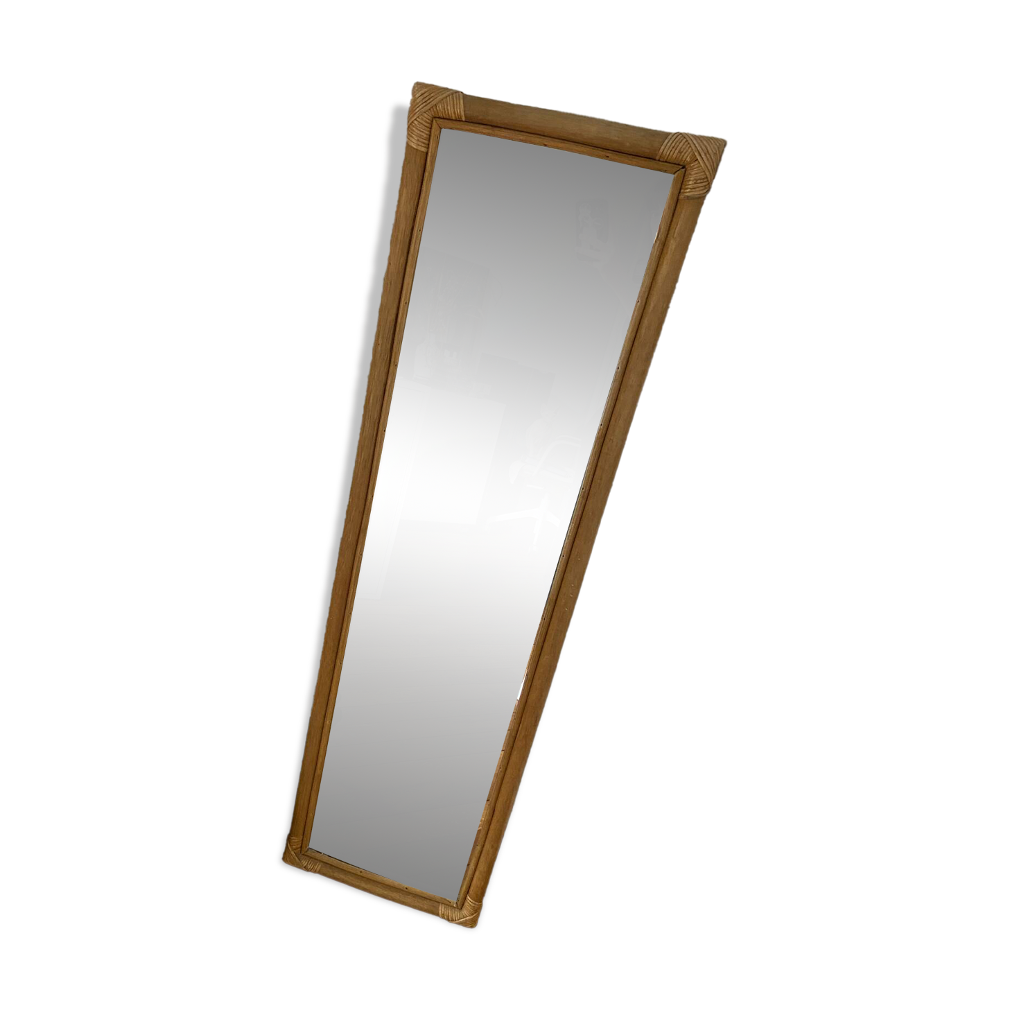 Rattan mirror
