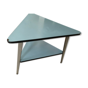 Vintage Formica triangular table from the 60s/70s