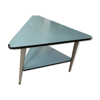 Table triangulaire formica vintage années 60/70