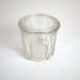 Lot of 3 thick glass jars