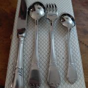 Set of 4 stainless steel children's cutlery by Guy Degrenne
