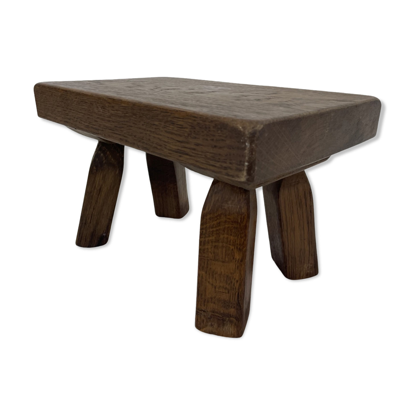 Vintage footstool stool minimalist brutalist