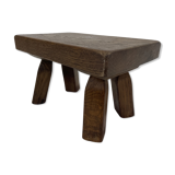 Vintage footstool stool minimalist brutalist