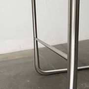 Vintage German cantilever bar stools B30 with leather cushions by Tecta and Jean Prouvé, set of 2.