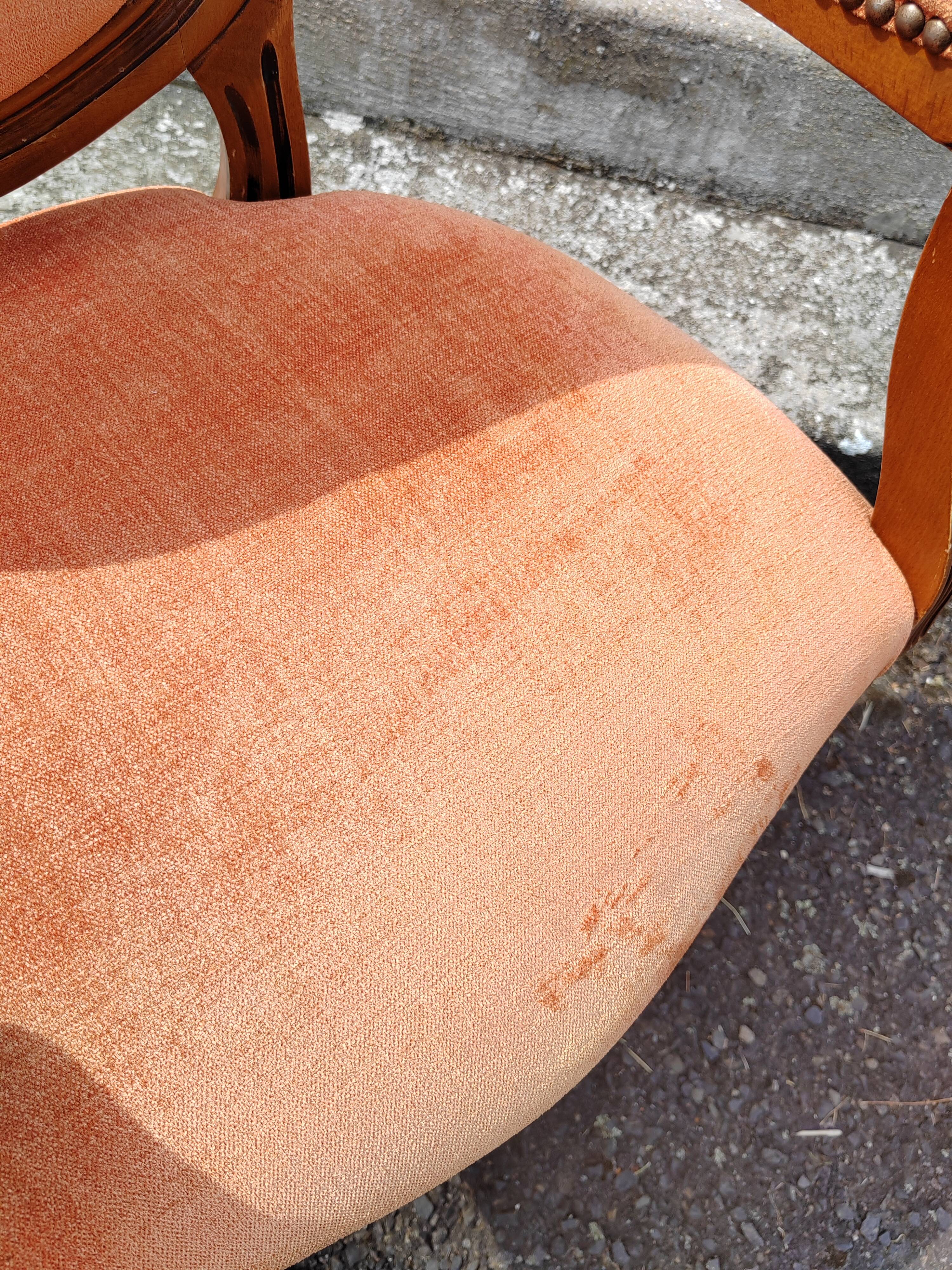 Pair of colorful medallion armchairs