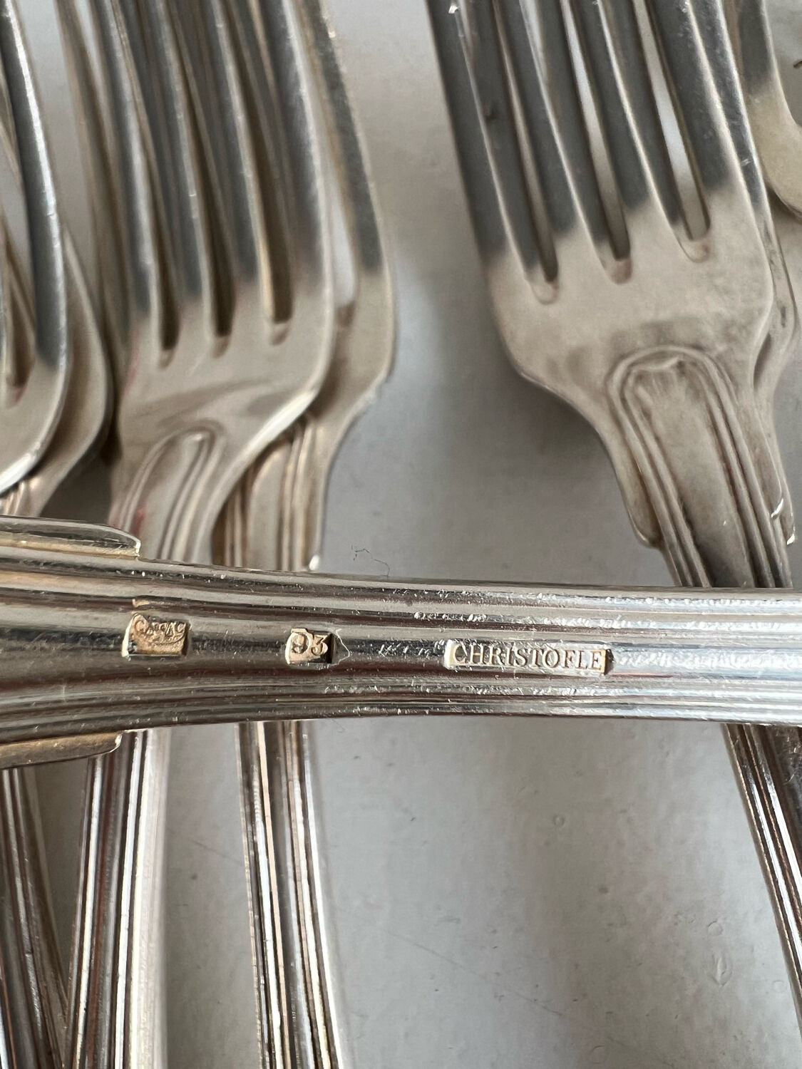12 Christofle forks