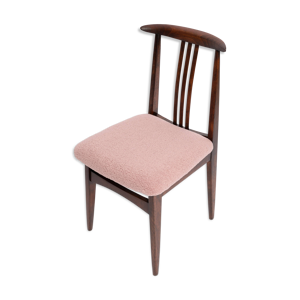 Chaise en hêtre Mid-Century - bois rose