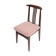 Mid-Century Beech Chair in Pale Pink Boucle, Walnut Wood, by M. Zielinski, Europe, 1960s