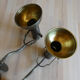Pair of design wall lamps by Sergio Bernardi Bronze - Italy