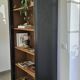 Library shelf cabinet of curiosities Art Nouveau black