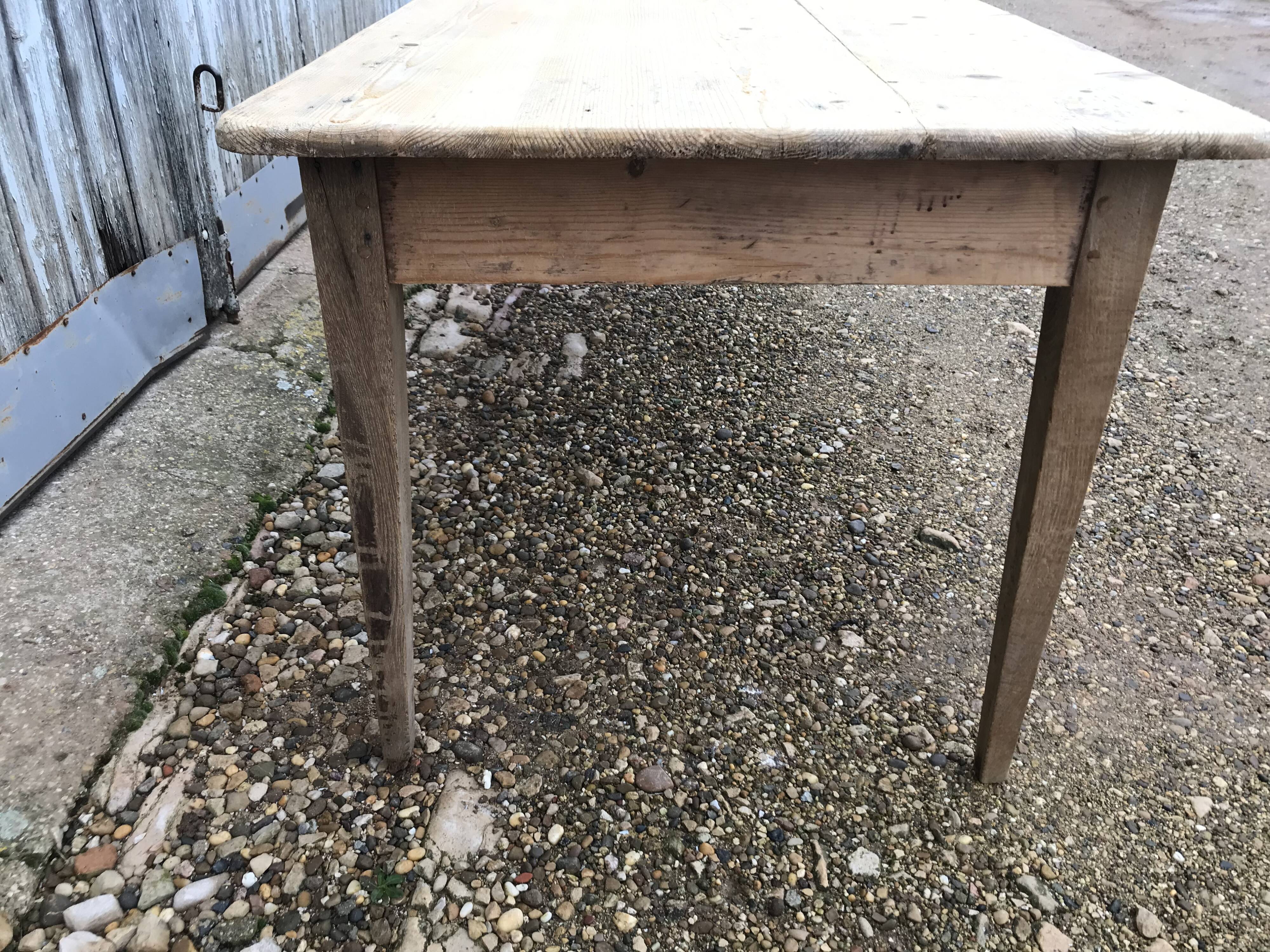 Old pine farm table