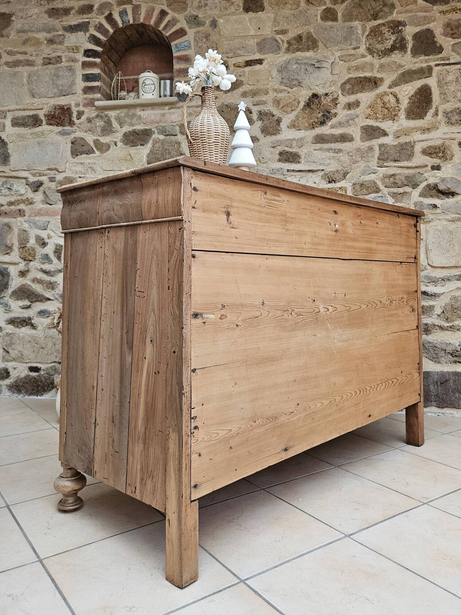 Antique walnut chest of drawers
