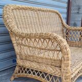 Rattan and wicker sofa 1960