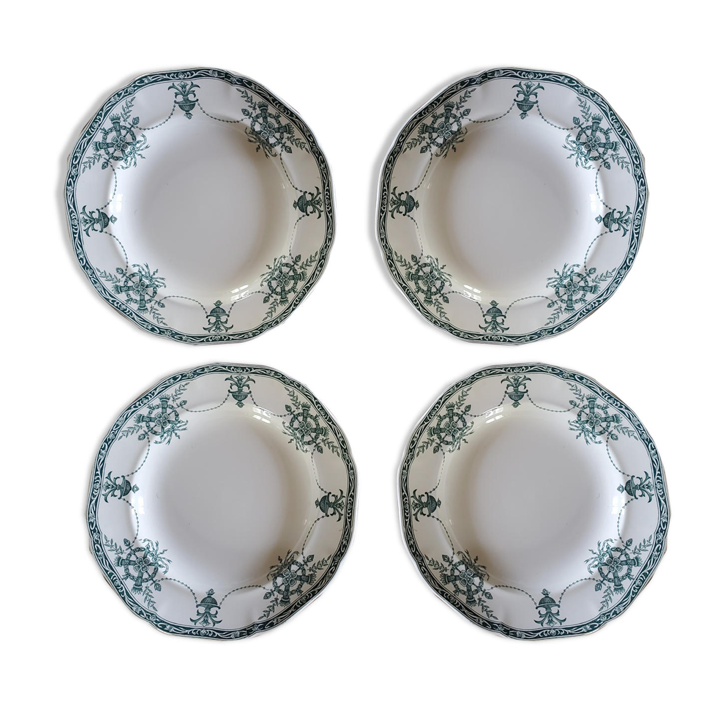 4 Longwy hollow plates