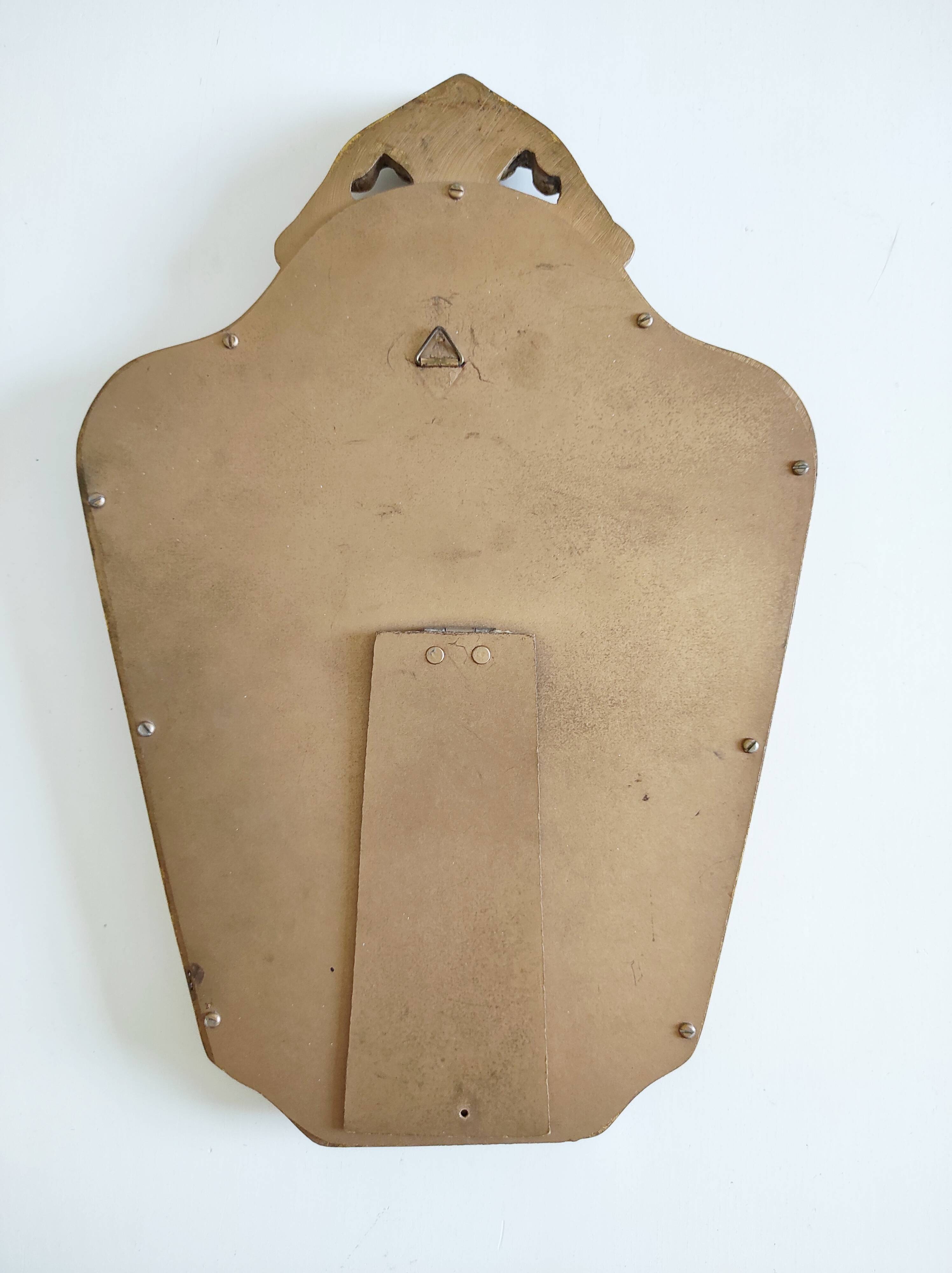 Gold mirror 38.5 x 26 cm
