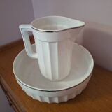Pitcher and basin, ceramic toiletries