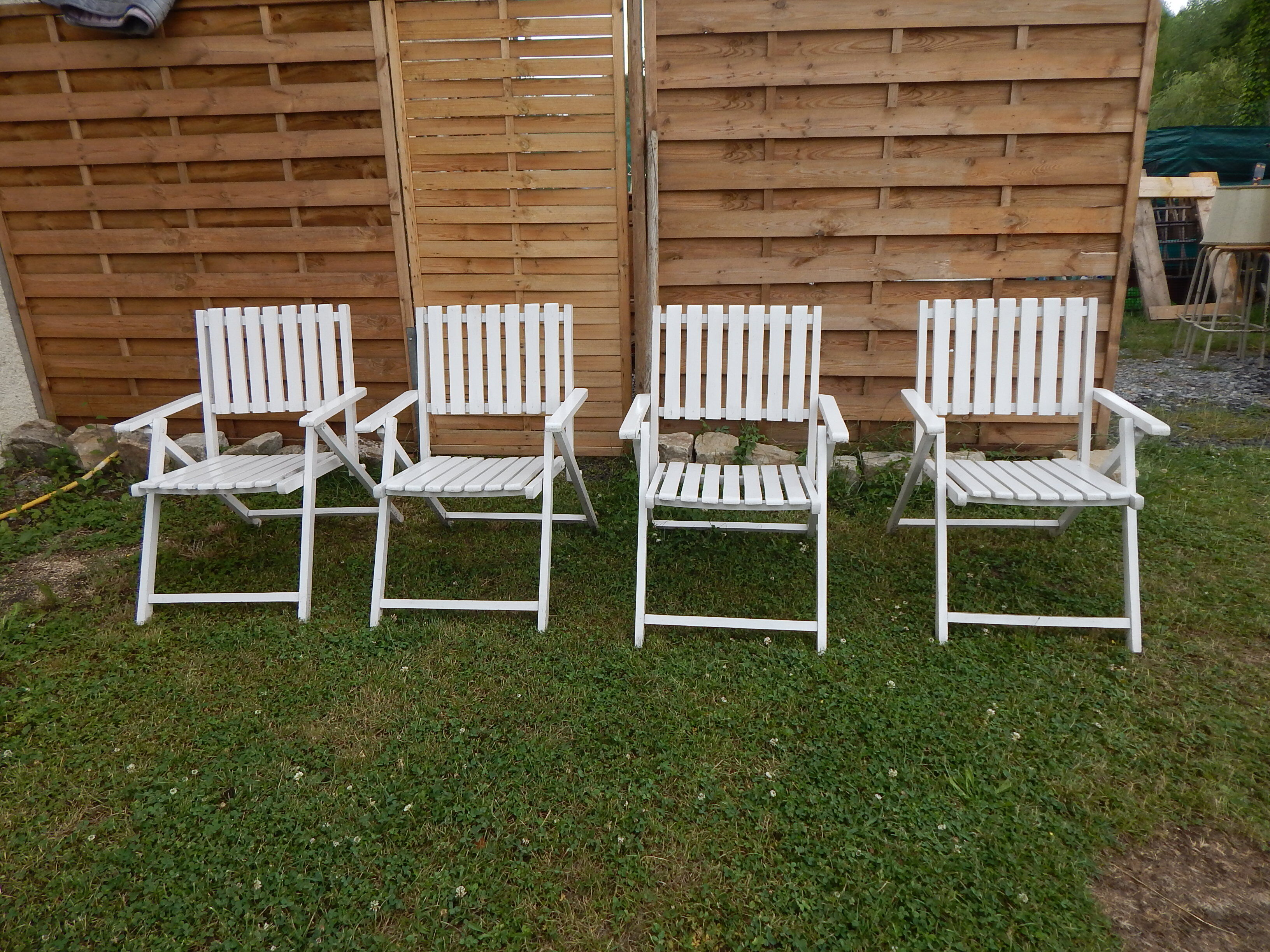 4 60/70 year folding garden chair chair