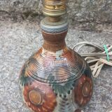 Set of 2 stoneware lamps by Jean Claude Courjault La Cerisaie.