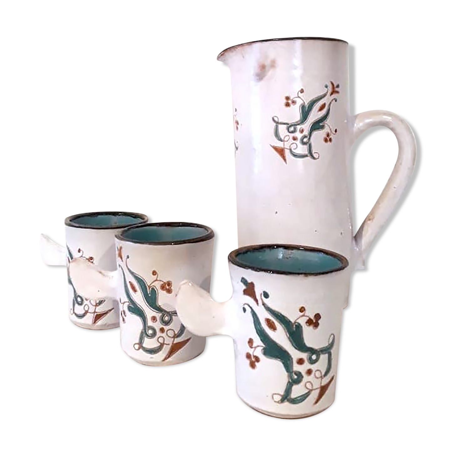 Moroccan portery tea service