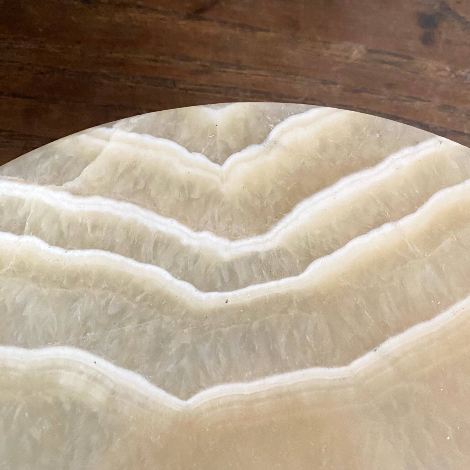 Natural onyx stone trinket tray